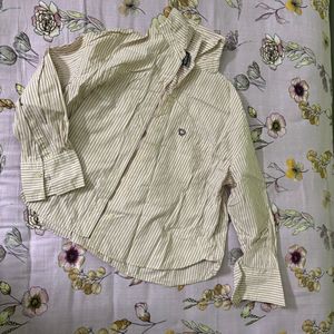 H&amp;M Oversized Cotton Striped Shirt