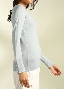 Light Blue V-Neck Sweater
