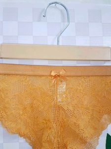 (1300) Orange Lace Panties