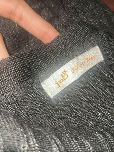Pintresty korean black glitter &amp; shinning cardigan