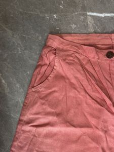 Wide Leg linen Crop Pants