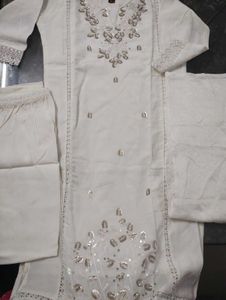 Elegant White Kurta Set