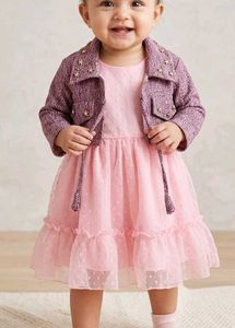 Baby Girls Dress with Jacket , floral  and