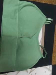 Comfortable Green Sports Bra