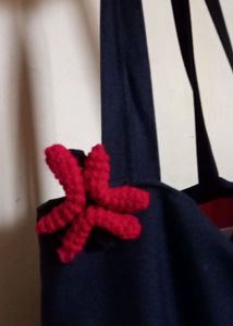 angry Crochet Hair Clip