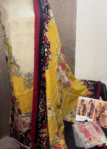 Unstitched Floral Dress Material