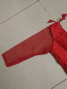 Red Ethnic Shuit Set