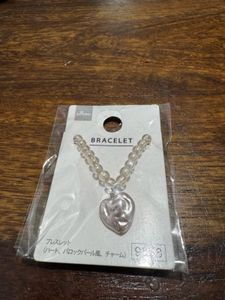 Daiso Heart Charm Bracelet