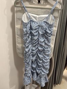 Floral Ruched Bodycon Mini Dress