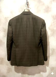 Stylish Brown Plaid Blazer