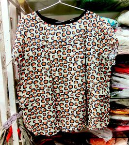 Leopard Print Cap Sleeve Top