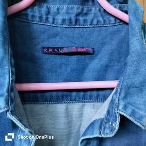 Once-worn Denim Button-Down Shirt
