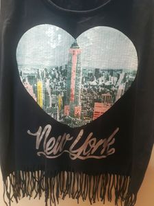 A Navy Blue Sleeveless Top