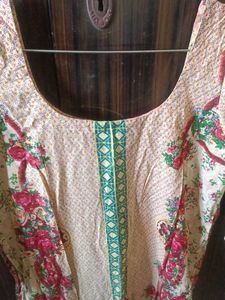 Floral Print Kurta with dupatta for women
