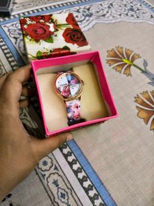 Floral Print Women's Watch
