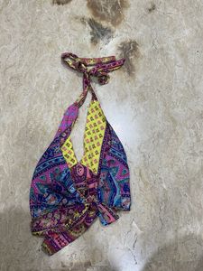 Boho Halter Neck Crop Top