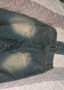 Flared Blue Wash Jeans