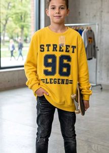 Boys Yellow "Street 96 Legend" Sweatshirt