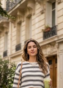 Chic Striped Long Sleeve Top