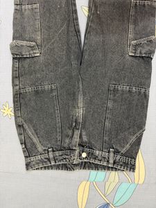 Dark Wash Cargo Jeans