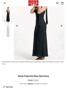 Polka Dot Maxi Slip Dress