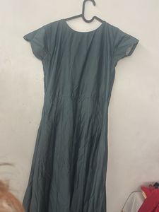 Elegant Teal Embroidered Anarkali Gown