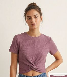 Women's Twist Front Short Sleeve Top