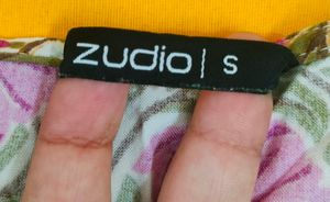 Zari work Floral Printed Kurta from Zudio.