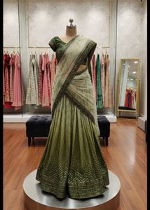 Designer Lengha And Saree 2 In One 😍❤️