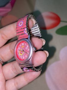 Zoop ( By Titan )Metallic Watch For Girls- with Metallic Elastic Strap