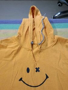 Yellow Smiley Hoodie T-shirt