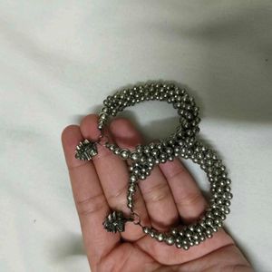 Chic Beaded Hoop Earrings