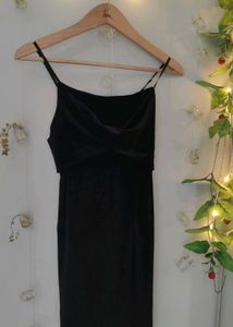 Short Elegant Black Slip Dress