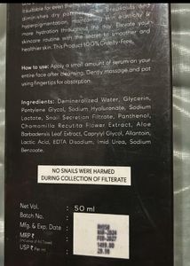 Combo Of 2 Products Sunscreen Plus Snail Mucin
