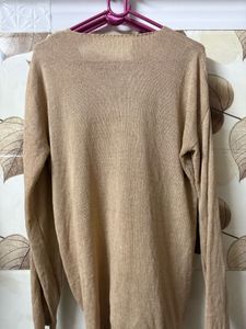 Cozy Ruched V-Neck Sweater