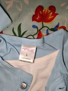 Cute Baby Blue Outfit Set