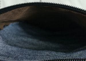 Denim Sling Crossbody Bag With Adjustable Strap