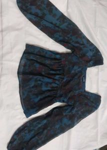 Boho Floral Print Top