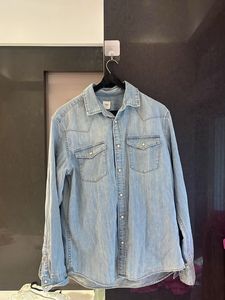 Men's Light Wash Denim Shirt