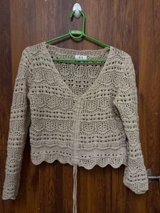 Crochet Knit Cardigan