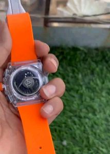 Hublot Orange Rubber Strap Watch