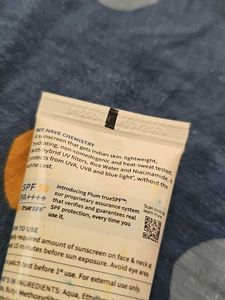 Plum Rice Water &amp; Niacinamide Sunscreen SPF 50