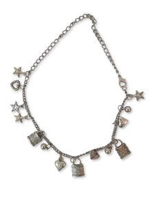 Charming Lock and Heart Charm Necklace