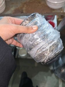 melamine black textured bowl