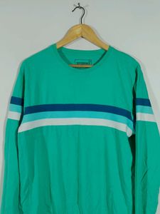 Sea Green Printed T-Shirt For Men's