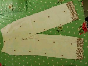 Cute White Top with Flower Embellishment
