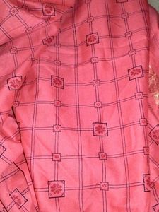 Pretty Pink Floral Dress Material