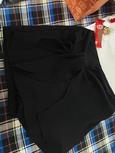 Chic Black short Twisted  Skirt
