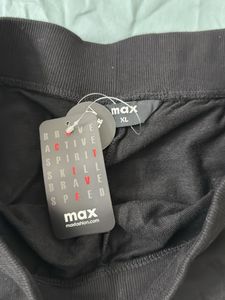 MAX Black Cropped Drawstring Pants