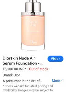 Diorskin Nude Air Serum Foundation (IVORY)